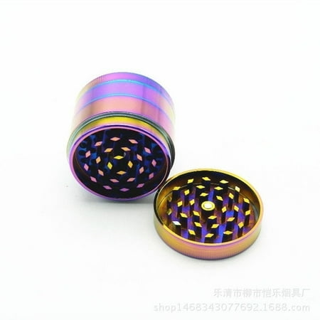 UK Rainbow GOLD Metal Aluminium Hand Grinder 4 Part Tobacco Herb Crusher cheap UK Rainbow GOLD Metal Aluminium Hand Grinder 4 Part Tobacco Herb Crusher cheap